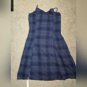 Old Navy Blue Plaid Dress